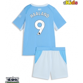 Manchester City Erling Haaland #9 Replica Home Minikit 2026-27 Short Sleeve (+ pants)